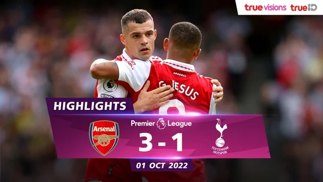 ไฮไลท์: อาร์เซนอล 3-1 ท็อตแน่ม ฮอตสเปอร์ (พรีเมียร์ลีก)